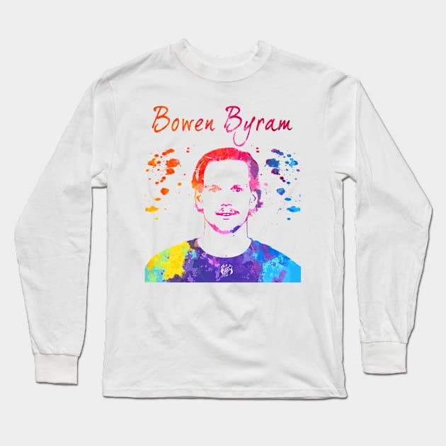 Bowen Byram Long Sleeve T-Shirt by Moreno Art